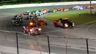 ROC Modifieds Lancaster Speedway Ol boy cup parade laps and start 2018 [upl. by Yahsel]