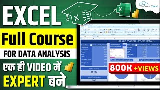 Excel Full Course for Data Analysis with Projects  2 Hours  Excel Tutorial 2024 [upl. by Fausta602]