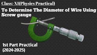 MEASURE THE DIAMETER OF GIVEN WIRE USING SCREW GAUGE diameter of wire using micrometre screwgauge [upl. by Nord705]