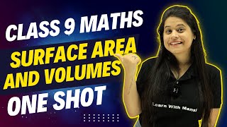 Surface Areas And Volumes  One Shot  Class 9 Maths [upl. by Magnolia240]