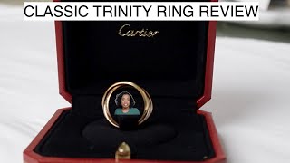 CARTIER CLASSIC TRINITY RING REVIEW [upl. by Oecam]