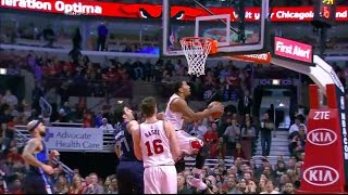 Derrick Rose  Fantastic Finisher Aerial Acrobatics 1516 [upl. by Yusuk528]