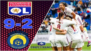 Olympique Lyonnais vs Montauban FC  all goals  Coup de France Feminine [upl. by Millhon758]