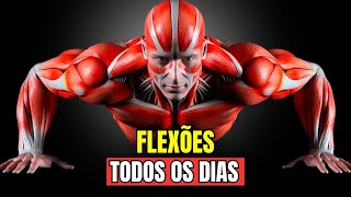 Flexões TODOS OS DIAS por 30 dias como o corpo se transforma  CORPO HIPERTROFIADO [upl. by Nnarual]