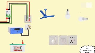 Inverter connection wiring diagram house wiring [upl. by Theressa]