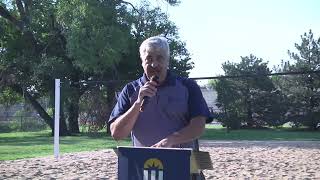 Evergreen Park Volleyball Court  Ribbon Cutting [upl. by Dinnage]