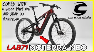 Cannondale reveals LAB71 Moterra neo emtb  with bosch powerful motor [upl. by Squires]