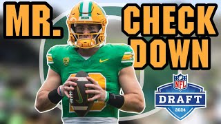 2024 NFL Draft  Scouting Report Oregon Bo Nix quotAll he throws is screensquot [upl. by Tray]