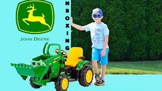 Ryan Assembles Ride On Car Peg Perego John Deere Ground Loader [upl. by Madella631]