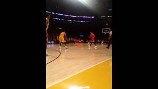 Courtside Lakers vs Bulls [upl. by Aniretake949]