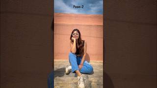 Easy Poses In Jeans  santoshimegharaj  sunkissed sittingposes poseideas shorts [upl. by Cooperman]