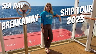 Norwegian Breakaway Ship Tour  Captain QampA Session [upl. by Ilonka]