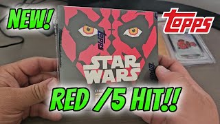 2024 Topps Star Wars Episode 1 Sapphire Red 5 HIT 🤤 [upl. by Elfrieda292]