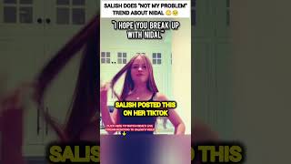 Salish Matter does quotNot my problemquot trend about Nidal Wonder😱😳 nalish shorts trend tiktok dance [upl. by Ttennaej227]