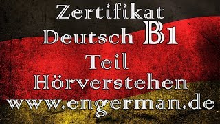 Zertifikat Deutsch B1  Hörverstehen B1  Modelltest 4 [upl. by Eilesor]