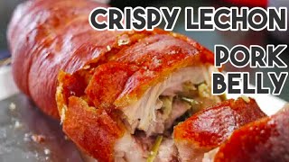 THE BEST CRISPY PORK LECHON BELLY ROAST IN THE OVEN  WILD BLACKPEPPER I CHEF BOBBY [upl. by Ardrey117]