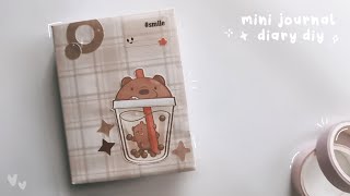 How to make a mini journal diary at home  journal diary diy✨📒 [upl. by Doownelg642]