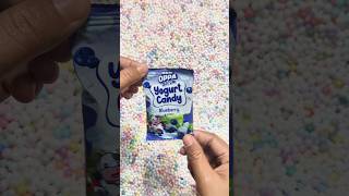 Looking for and pulling Yogurt Candy from inside styrofoam granules huntingsnack jajanan shorts [upl. by Scibert345]