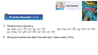 KSSM Matematik Tingkatan 4 Bab 2 praktis kendiri 21a no7no8 Asas Nombor chapter 2 form 4 buku teks [upl. by Nodmac]