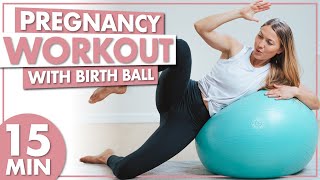 Pregnancy Ball Exercises Bouncing [upl. by Acira378]