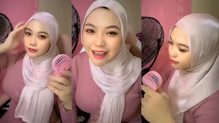 Jilbab skin pink terbaik 🔥🍑 TikTok live part 1 [upl. by Shepherd186]