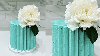 How to make an origami cake with buttercream  Cake trend  Sugarella Sweets [upl. by Nreval]