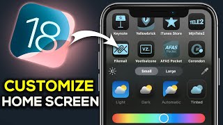 How To Customize Home Screen On Iphone iOS 18  Easy Guide [upl. by Mure674]