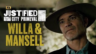 Raylan Sees Mansell with Willa  Scene  Justified City Primeval  Season 1  FX [upl. by Mloclam]