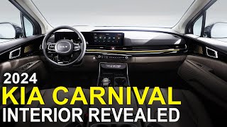 2024 Kia Carnival Interior Revealed  ANX [upl. by Huberto]