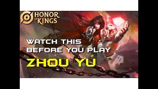 90 ZHOU YU PLAYERS DOING IT WRONG  HONOR OF KING ZHOU YU TUTRIAL GUIDE  BUILD FOR HIGHER RANK [upl. by Haorbed]