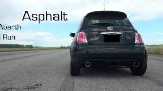 Fiat 500 Abarth Top Speed Run [upl. by Annaeiluj]