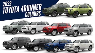 2022 Toyota 4Runner SUV  All Color Options  Images  AUTOBICS [upl. by Pentha]