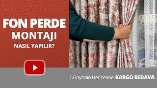 Fon Perde Montajı Nasıl Yapılır  PerdeSiparisicom 0531 245 1714 [upl. by Eniarrol588]