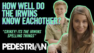 How Well Do The Irwins Know Each Other  PEDESTRIANTV [upl. by Neeneg]