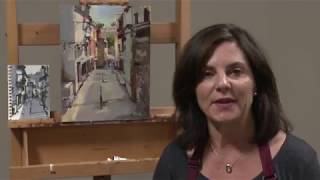 Painting the Impressionist Street Scene with Michele Usibelli [upl. by Amatruda832]