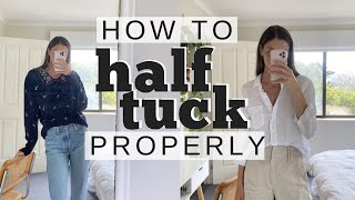 HOW TO HALF TUCK  Tutorial amp Examples [upl. by Dredi]