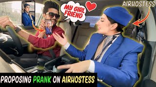 Proposing Prank On Airhostess  BY AJ AHSAN [upl. by Yrrot592]