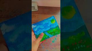 Acrylic painting on board art  like and subscribe  shorts [upl. by Missak]