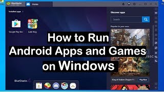 Download amp Install Google Play Store on Windows 10 [upl. by Bagger]