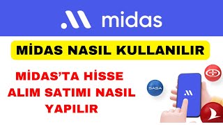 Midas Nasıl Kullanılır  Midas Hisse Alım Satımı Nasıl Yapılır [upl. by Anifad]