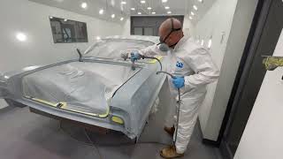 The 1964 Chevy impala convertible body is painted [upl. by Pega]