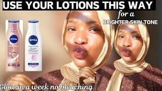 DO THIS TO BOOST YOUR CHEAP LOTIONS INTO A SUPER BRIGHTENING amp GLOWING LOTION fair  glowing skin [upl. by Drice497]