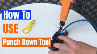 How to Use Punch Down Tool Only 8 StepsDetailed InstructionStep by Step VCELINK [upl. by Rhetta]