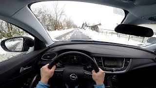 2018 Opel  Vauxhall Grandland X  POV Winter Test Drive [upl. by Dranrev]