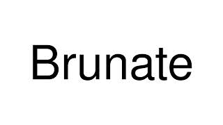 How to Pronounce Brunate Italy [upl. by Anasus]