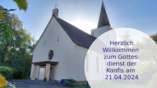 21 April 2024  Gottesdienst aus der Lutherkirche [upl. by Hewart]