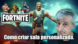 Como criar SALA PERSONALIZADA EM FORTNITE [upl. by Myra]