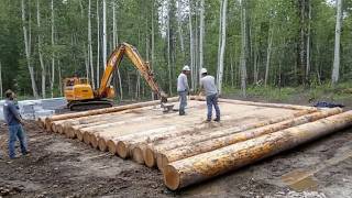 Family of 7 Builds Amazing LOG HOUSE in Alaska in 2 Years  Start to Finish by MontanaHaven [upl. by Eluk323]