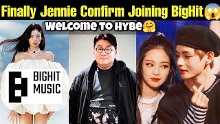 Jennie Joining BigHit 😱 Hybe Welcome Jennie 💜 Blackpink Disband 💔 bts blackpink jennie btsarmy [upl. by Liag]