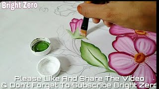 Fabric painting tutorial  Easy And Simple Painting  Fabric painting on clothes  Fabric painting [upl. by Childers]